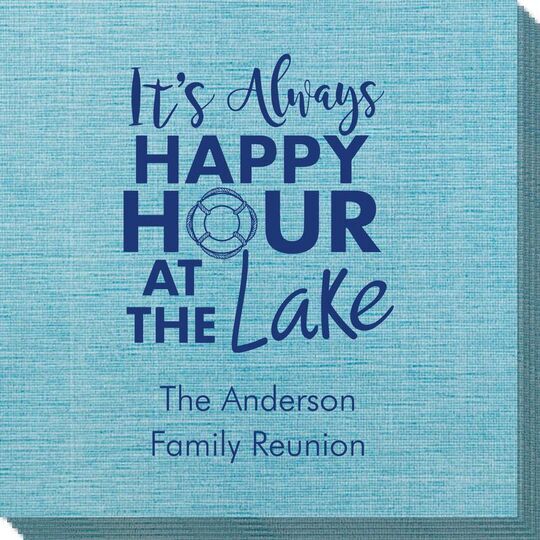 Happy Hour at the Lake Bamboo Luxe Napkins
